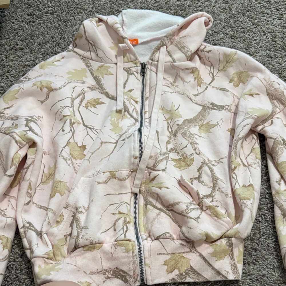 Women's Pink Camouflage Hoodie